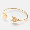 Brass Cuff Bangle BJEW-P168-F05-1