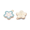 Light Gold Plated Alloy Enamel Pendants PALLOY-N176-28A-RS-2