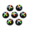 Opaque Resin Enamel Cabochons CRES-N031-010-2
