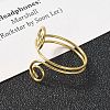 304 Stainless Steel Round Wrap Open Cuff Rings for Women Men RJEW-Z071-02B-G-3