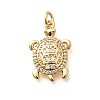 Brass Micro Pave Cubic Zirconia Pendants KK-Q040-02B-G-1