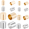 80Pcs 8 Styles Brass Cord Ends KK-CN0003-46-7