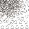 SUNNYCLUE 500Pcs 304 Stainless Steel Triangle Rings STAS-SC0005-43-1