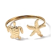 304 Stainless Steel Cuff Bangles BJEW-L719-03A-G-4
