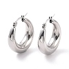 Non-Tarnish 304 Stainless Steel Chunky Hoop Earrings for Women X-EJEW-F280-06C-P-2