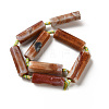Natural Fire Crackle Agate Beads Strands G-P605-J02-01-3