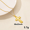 Stainless Steel Cross Pendant Necklace AR4885-10-1