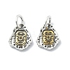 Tibetan Style Alloy Charms PALLOY-Q458-01AG-01-1