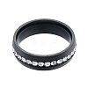 Crystal Rhinestone Flat Finger Ring RJEW-N043-11E-2