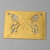 Acrylic Mirror Butterfly Cupcake Toppers FIND-WH0152-208F-1