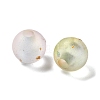 Frosted Transparent Acrylic Beads OACR-F013-13A-2