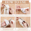 24Pcs 3 Colors Cloth Shoe Heel Repair Patch AJEW-ME0003-19-4