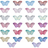 200Pcs Transparent Spray Painted Glass Beads GLAA-PA0001-14-6
