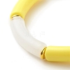 Acrylic Tube Beaded Stretch Bracelets BJEW-JB07778-01-5
