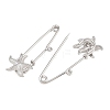Starfish 304 Stainless Steel Safety Pins Brooch Findings SA-CBA098D-16H-P01-2
