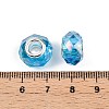 Transparent Glass European Beads GPDL-N004-D14mm-A09-3