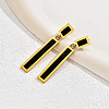 Stainless Steel Rectangle Dangle Stud Earrings for Women TP0848-1-1