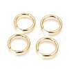 Ion Plating(IP) 304 Stainless Steel Hoop Earrings EJEW-P177-G-22-2