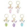 5Pcs Luminous Transparent Acrylic Keychains KEYC-JKC01357-2
