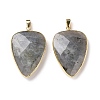 Faceted Natural Labradorite Pendants X-G-F340-02D-2