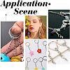 400Pcs 4 Style Iron Jump Rings IFIN-UN0001-05-6