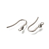 304 Stainless Steel Rhinestone Earring Hooks STAS-D310-01P-04-2