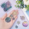 CHGCRAFT 20Pcs 5 Style Plated Alloy Pendants FIND-CA0005-69-3