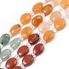 Natural Yellow Aventurine & Red Jasper & Rose Quartz & Sodalit & Green Aventurine Beads Strands G-Z135-A01-2