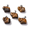Natural Tiger Eye Pendants G-B127-05P-06-2