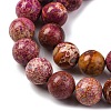 Dyed Natural Regalite/Imperial Jasper/Sea Sediment Jasper Beads Strands G-B124-C03-09-4