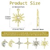 30Pcs 6 Styles Alloy & Resin Pendants Sets FIND-FS0004-90-4