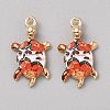 Alloy Enamel Pendants FIND-CJC0027-01G-10-1