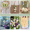 12Pcs 6 Colors Flower Shape Cotton Knitted Costume Ornament Accessories DIY-FG0005-34-6