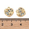Brass Pave Cubic Zirconia Pendants KK-A286-01G-3