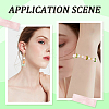 200Pcs 2 Styles Spray Painted Transparent Glass Beads GLAA-SP0001-08-5