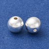 Fine Silver Round Beads STER-A047-08A-S-2