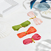 20 Yards 4 Colors Single Face Solid Color Satin Ribbon SRIB-LP0001-23-1