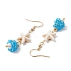 Shell Glass Dangle Earrings EJEW-MZ00424-04-4