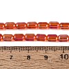 Electroplate Transparent Glass Beads Strands EGLA-Q132-03A-A04-4