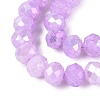 Dyed Crackle Imitation Jade Glass Beads Strands EGLA-Q131-02C-04-3