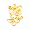 Zinc Alloy Open Back Bezel Pendant PALLOY-TAC0024-22-2