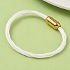 304 Stainless Steel with Polyester Metallic Cord Bracelets for Women BJEW-Z145-01G-32-3