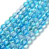 Synthetic Moonstone Beads Strands G-P528-J01-15-1