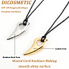 DICOSMETIC DIY 3D Fangtooth Shape Pendant Necklace Making Kit DIY-DC0001-67-4