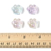 32Pcs UV Plating Rainbow Iridescent Acrylic Beads OACR-FS0002-15-5