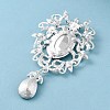 Zinc Alloy Glass Big Pendants PALLOY-Z017-02A-S-2