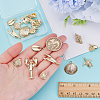 18Pcs 9 Styles Alloy Pendants TIBEP-ME0001-08-3