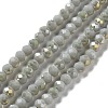 Electroplate Opaque Glass Beads Strands EGLA-A034-P4mm-H01-1