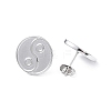 Non-Tarnish 304 Stainless Steel Stud Earring for Women EJEW-I285-27P-2