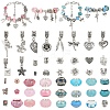 DIY European Style Bracelet Kits. including Alloy & Resin European Beads DIY-YW0012-11B-1